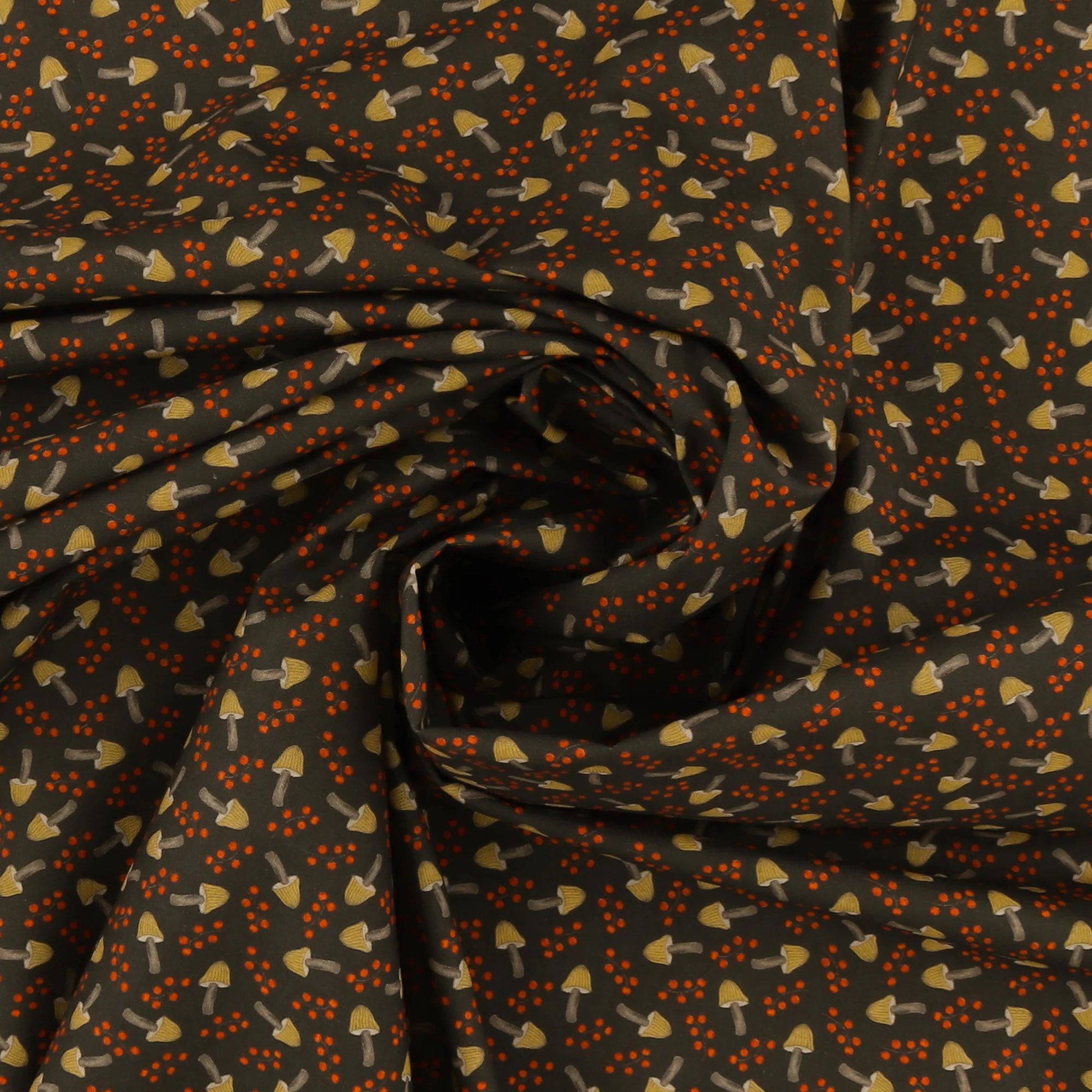 Blank - Printed Cotton - NATURE'S SYMPHONY - 008 - Black - Image 2