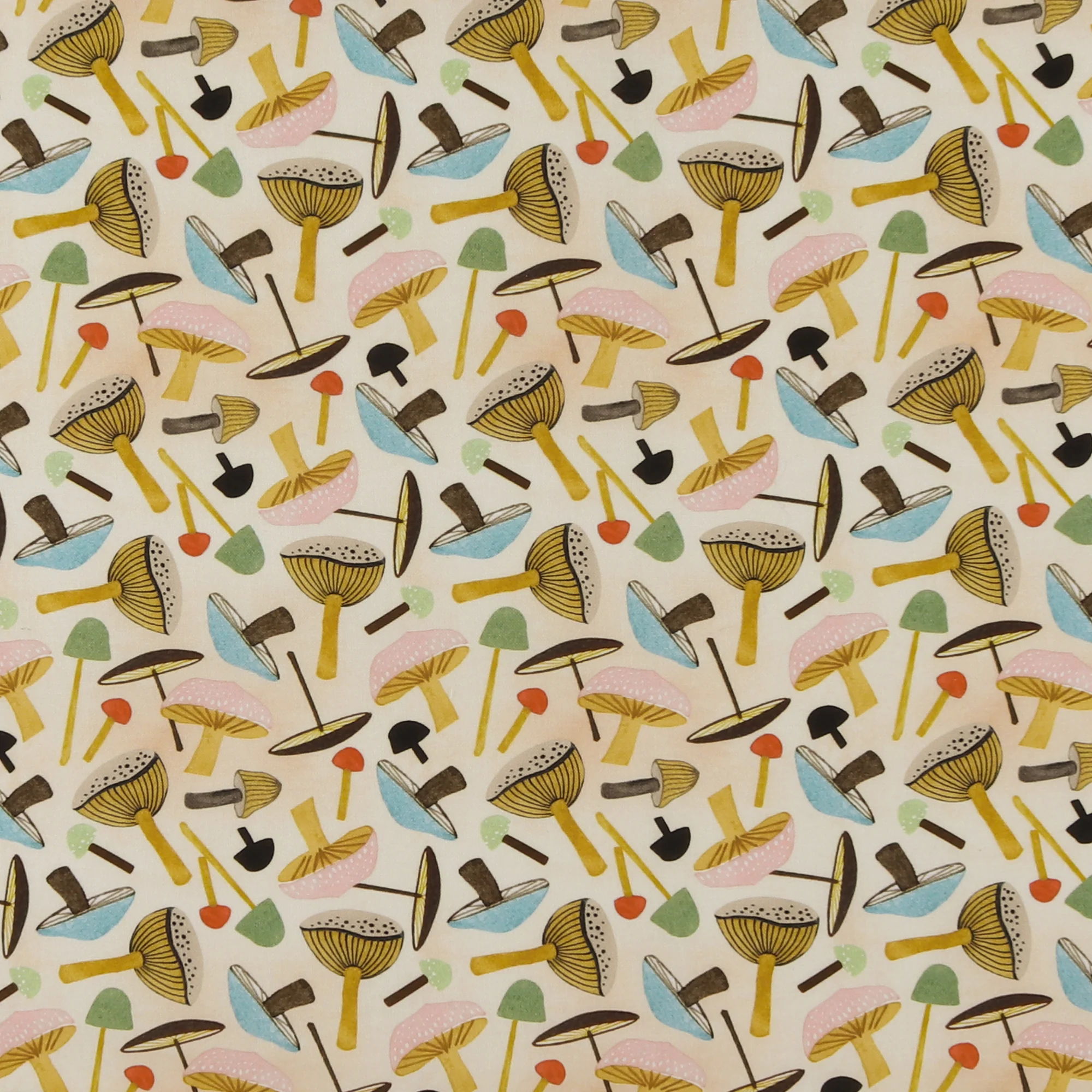 Blank - Printed Cotton - NATURE'S SYMPHONY - 009 - Cream