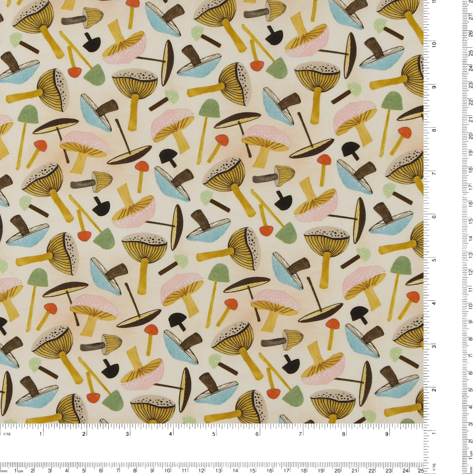Blank - Printed Cotton - NATURE'S SYMPHONY - 009 - Cream - Image 3