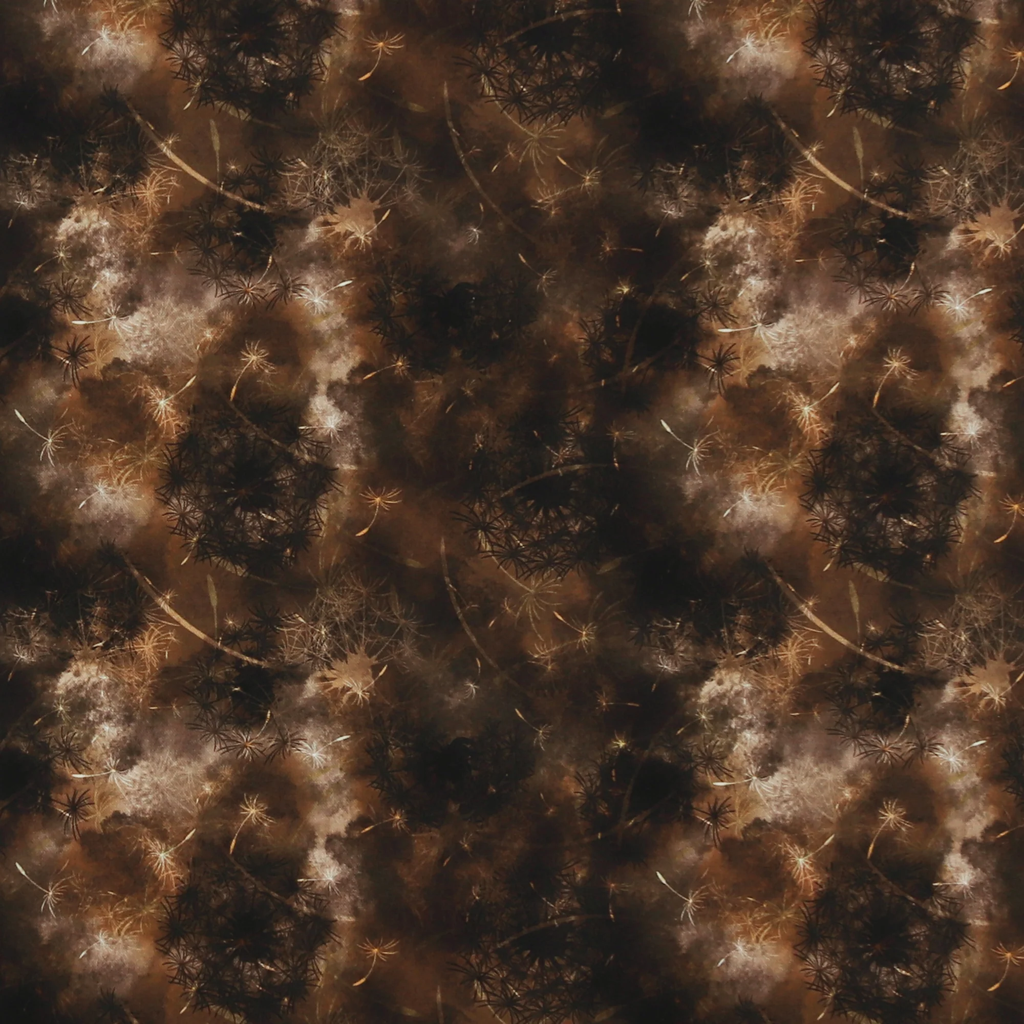 Blender Fabric - DANDELION - 002 - Chocolate