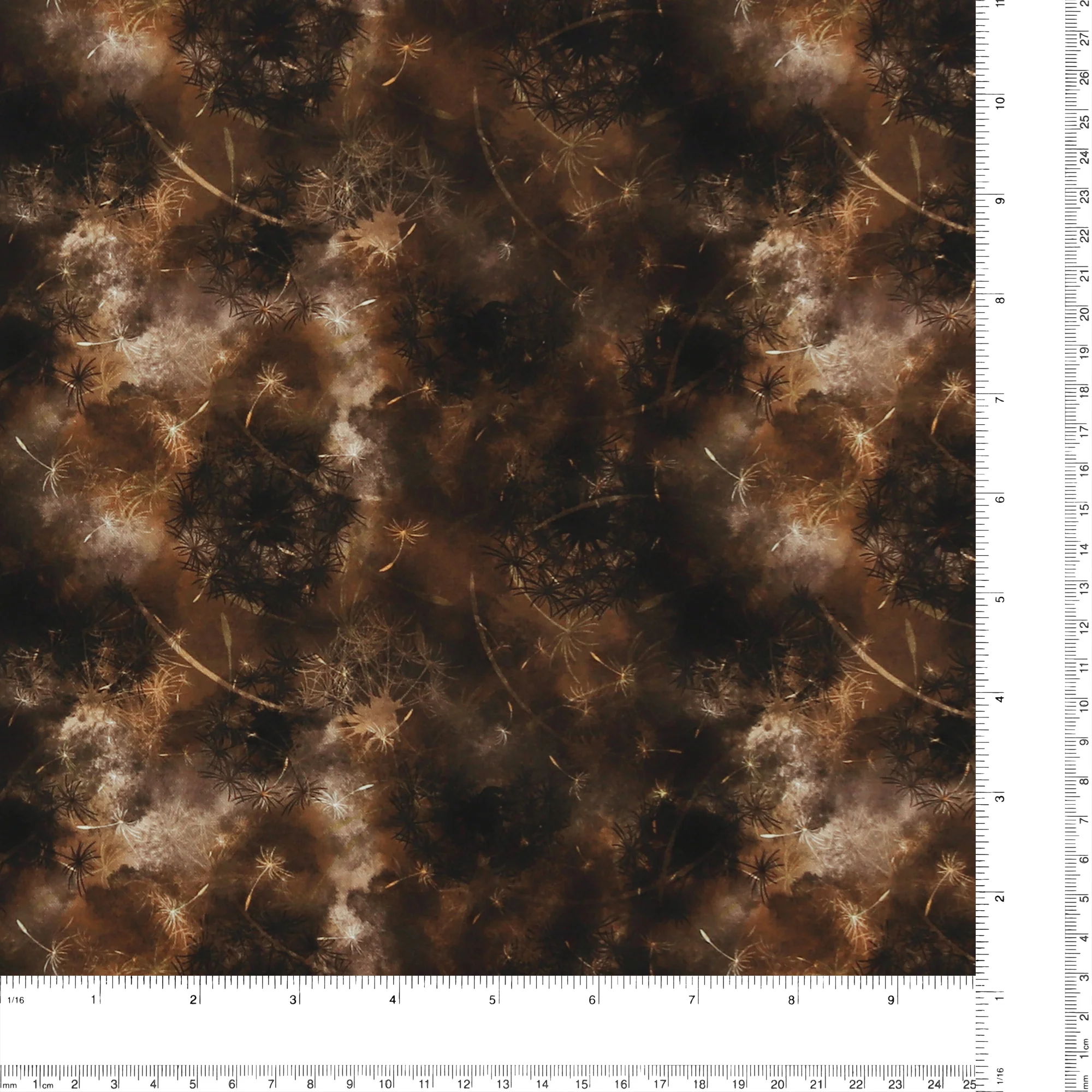 Blender Fabric - DANDELION - 002 - Chocolate - Image 3