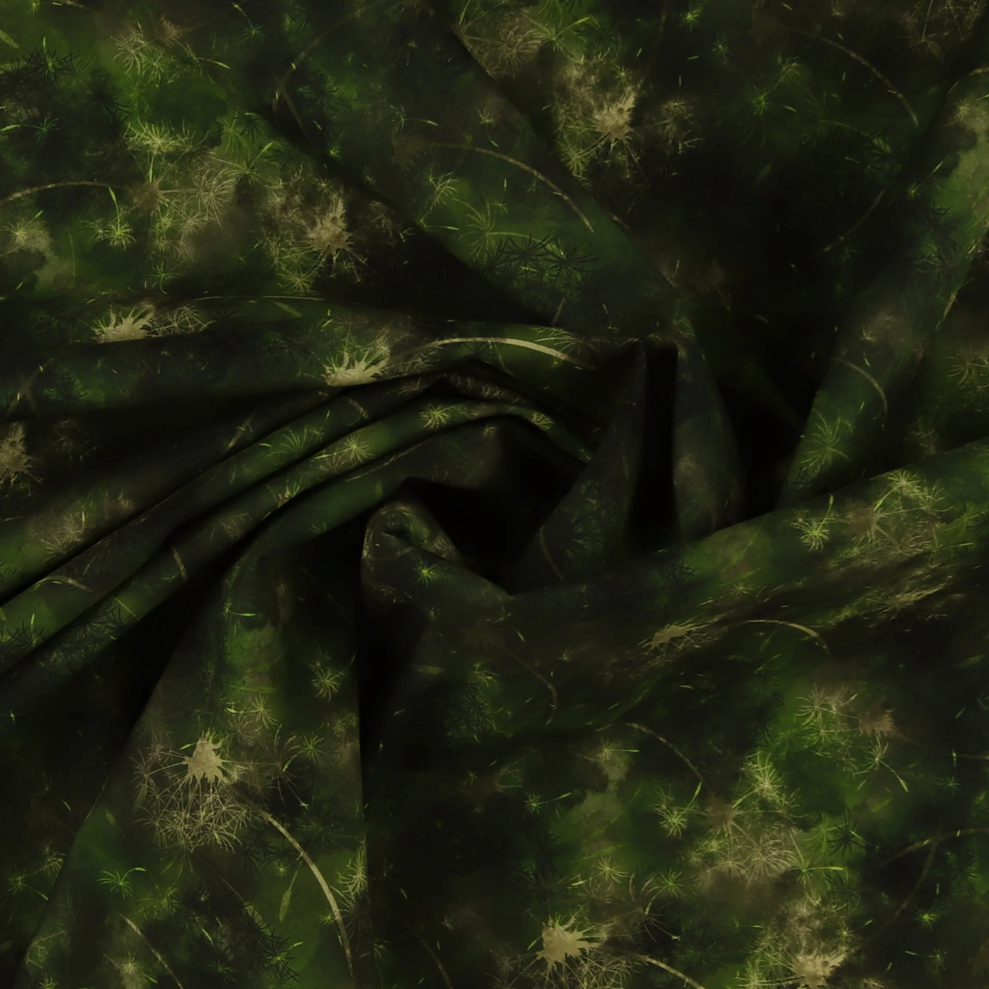 Blender Fabric - DANDELION - 004 - Olive - Image 2
