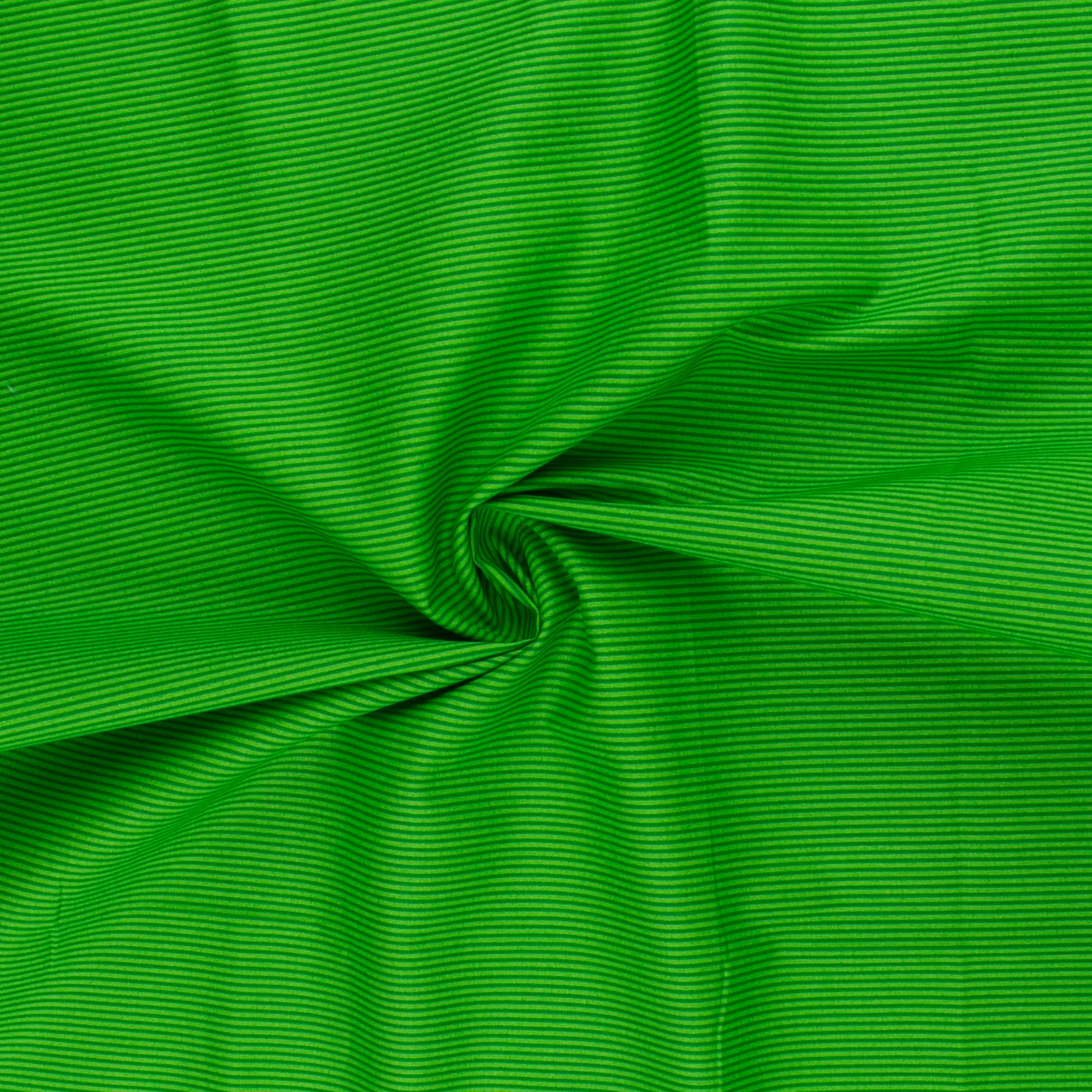 Blender Fabric - MINI STRIPE - Green - Image 2