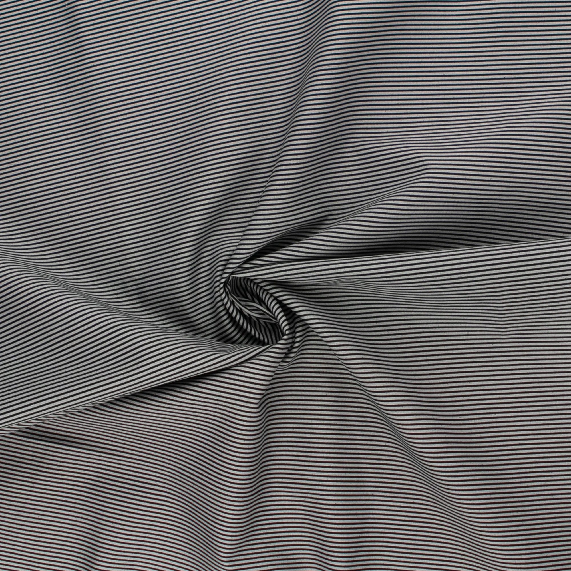 Blender Fabric - MINI STRIPE - Grey - Image 2