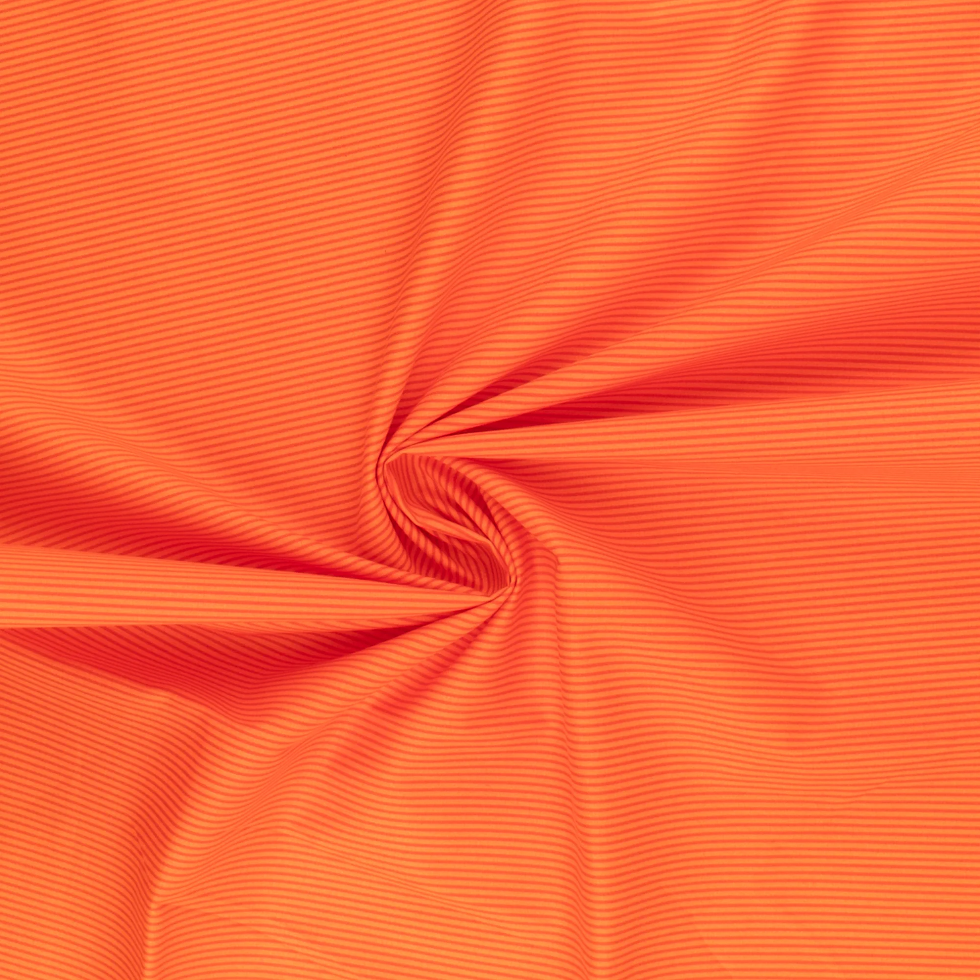 Blender Fabric - MINI STRIPE - Orange - Image 2