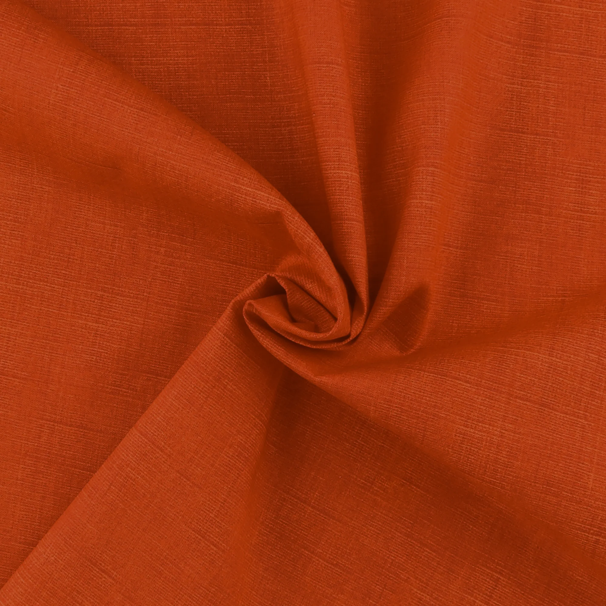 Blender Fabric - Printed Linen Look - 044 - Orange - Image 2