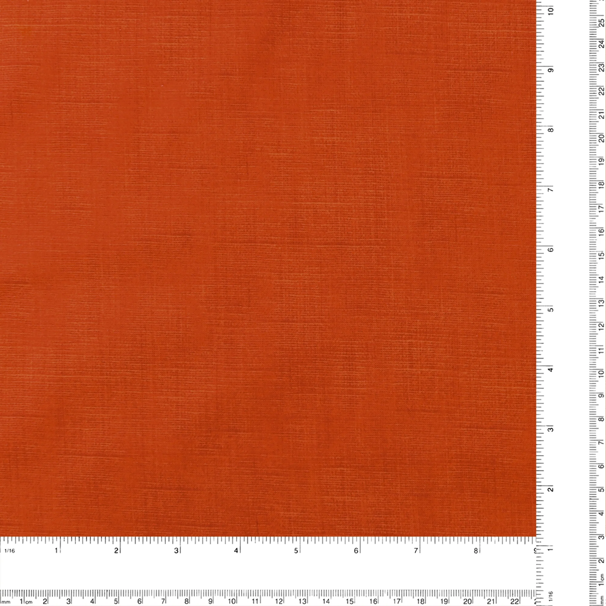 Blender Fabric - Printed Linen Look - 044 - Orange - Image 3