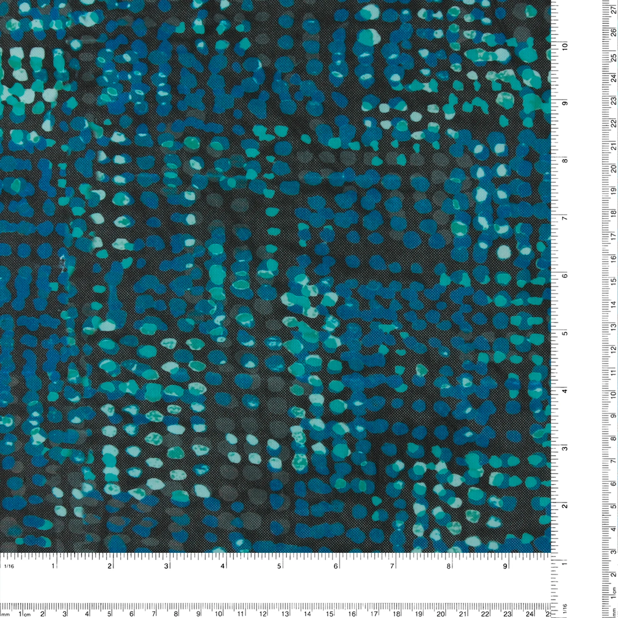 BLUE HORIZON Mesh Print - 001 - Black & Blue - Image 3