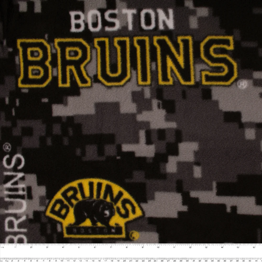 Boston Bruins - NHL Fleece Print - Camouflage - Brown - Image 3