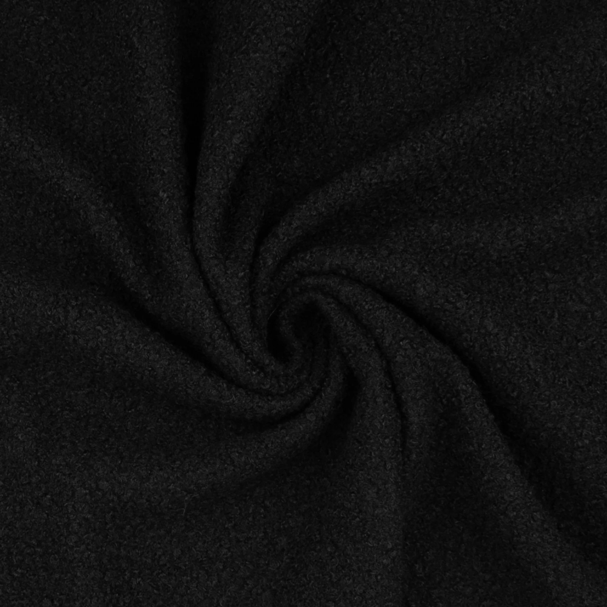 Bouclé coating - Black - Image 2