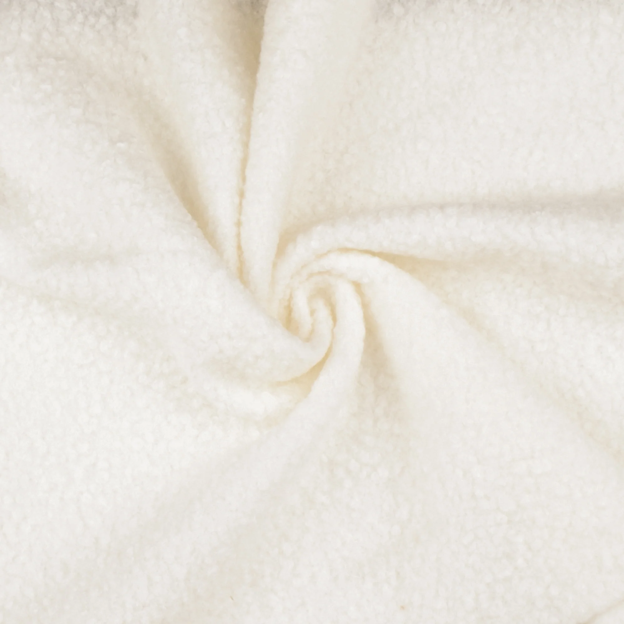 Bouclé coating - Ecru - Image 2