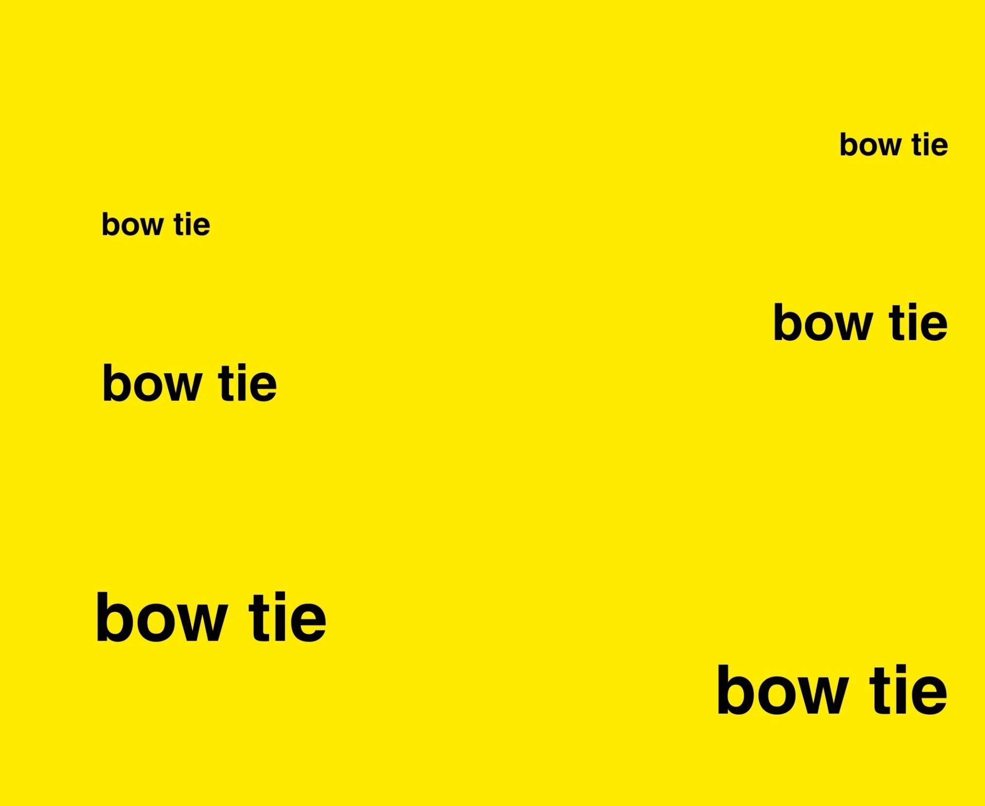 bow tie (22 x 18 in)