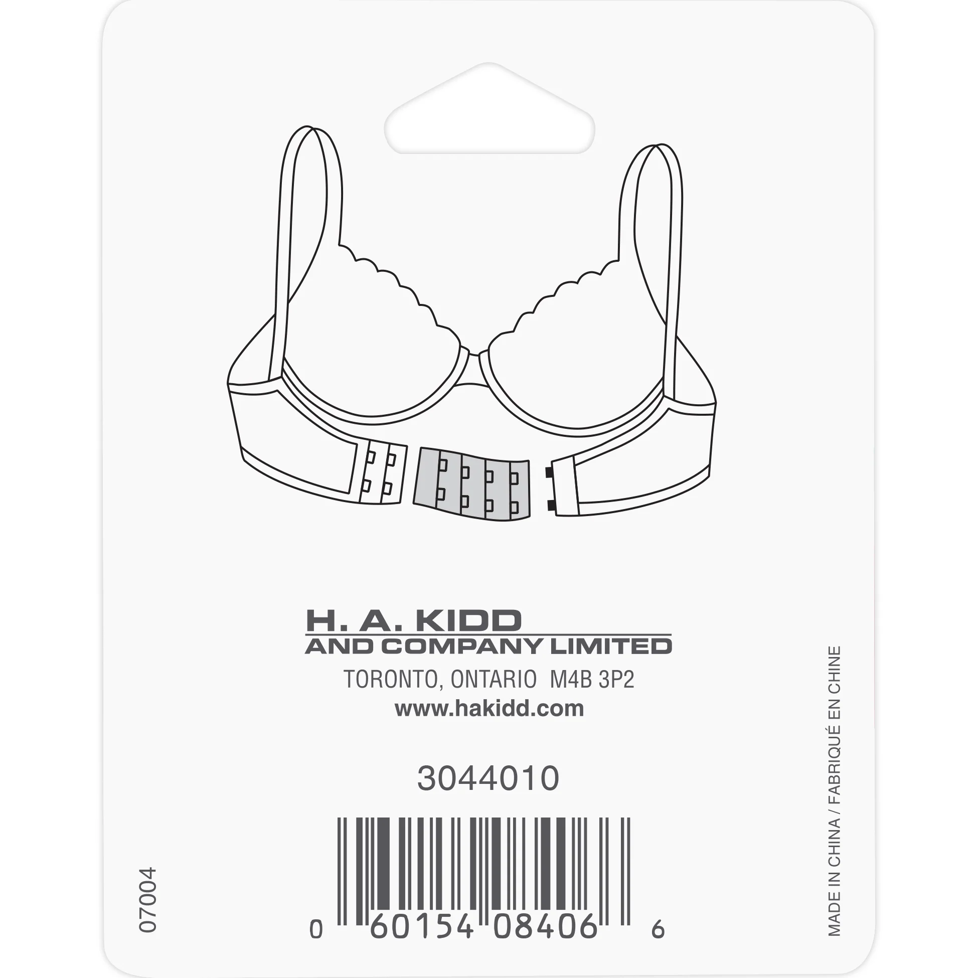 UNIQUE SEWING Bra-Back Extender White - 25mm / 1" - Image 2