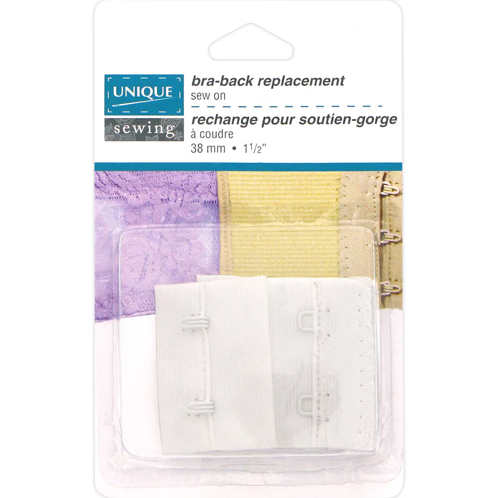 UNIQUE SEWING Bra-Back White - 38mm / 1½"