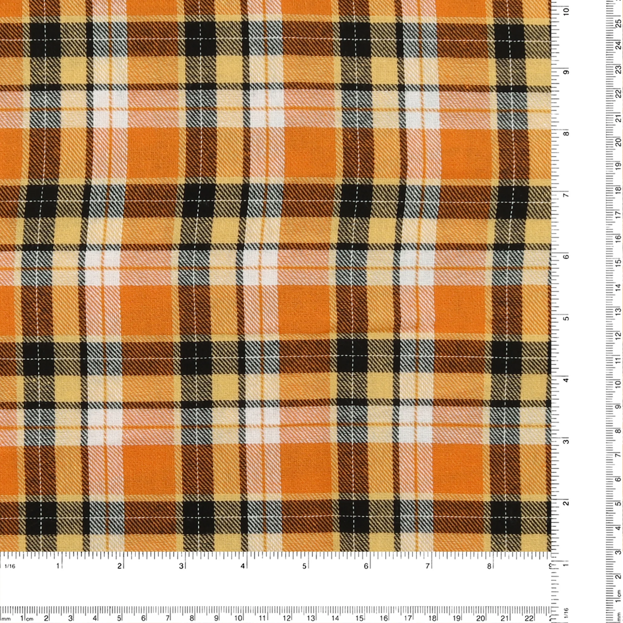 Brushed Cotton Plaid - NOAH - 022 - Yellow - Image 3