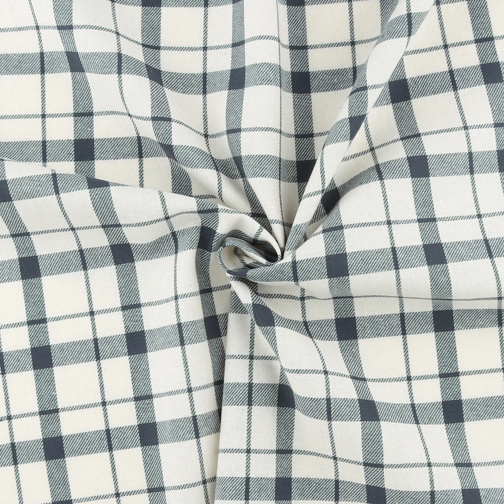 Brushed Cotton Plaid - NOAH - 033 - Ivoire - Image 2