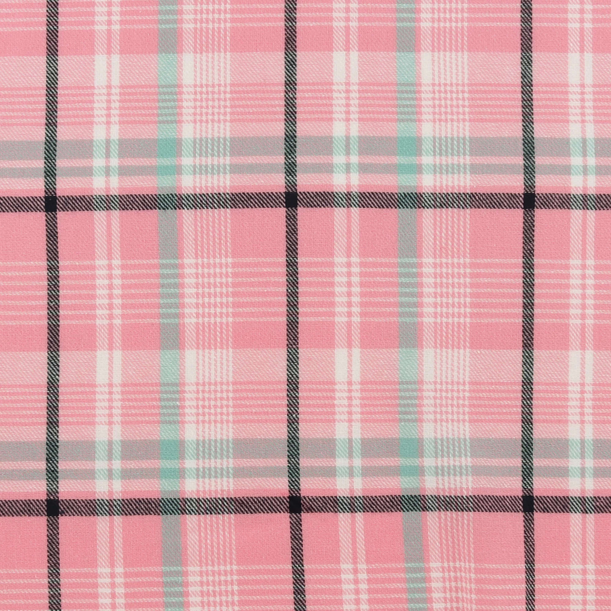 Brushed Cotton Plaid - NOAH - 038 - Pink