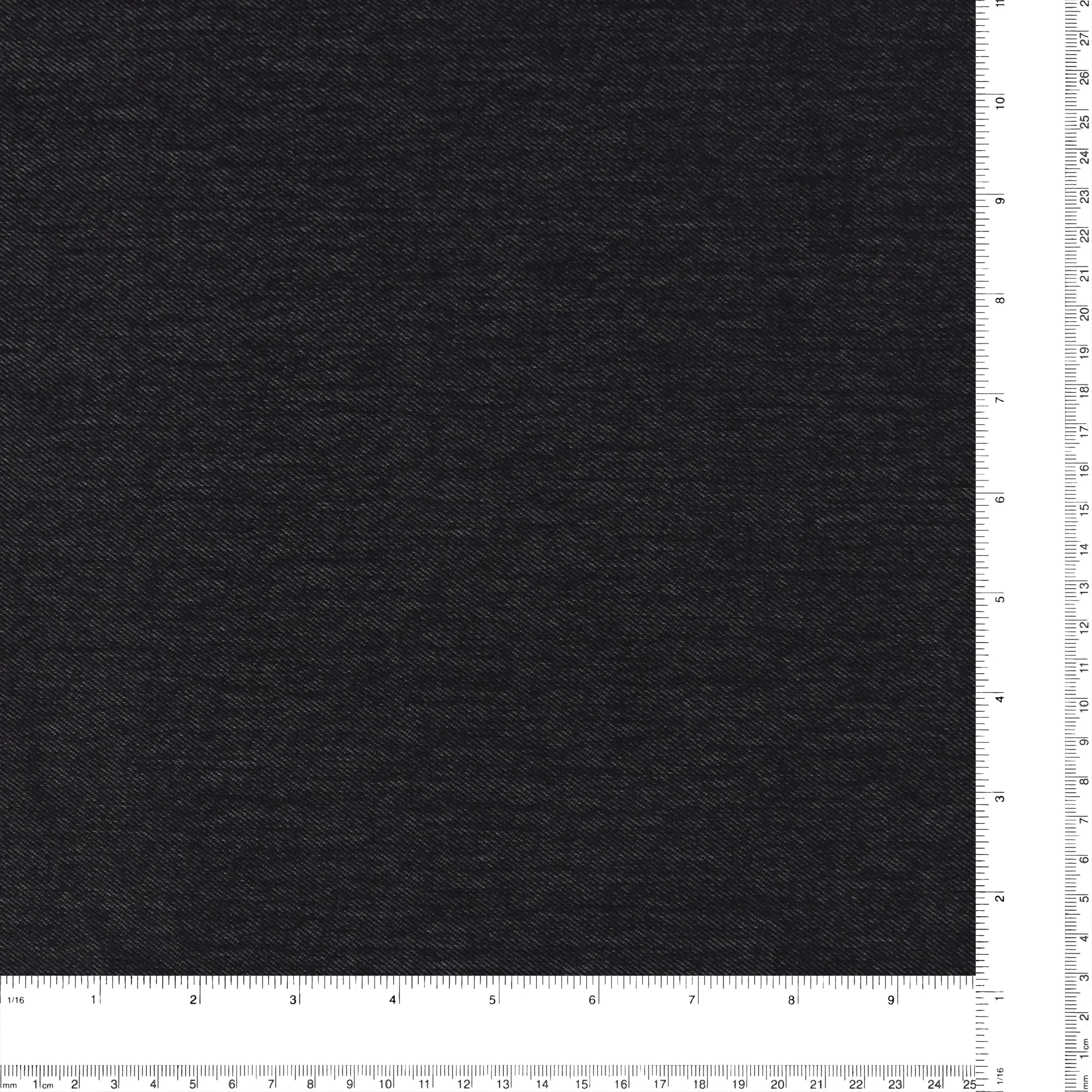 Brushed Denim Knit - INDIGO JONCTION - 003 - Black - Image 3