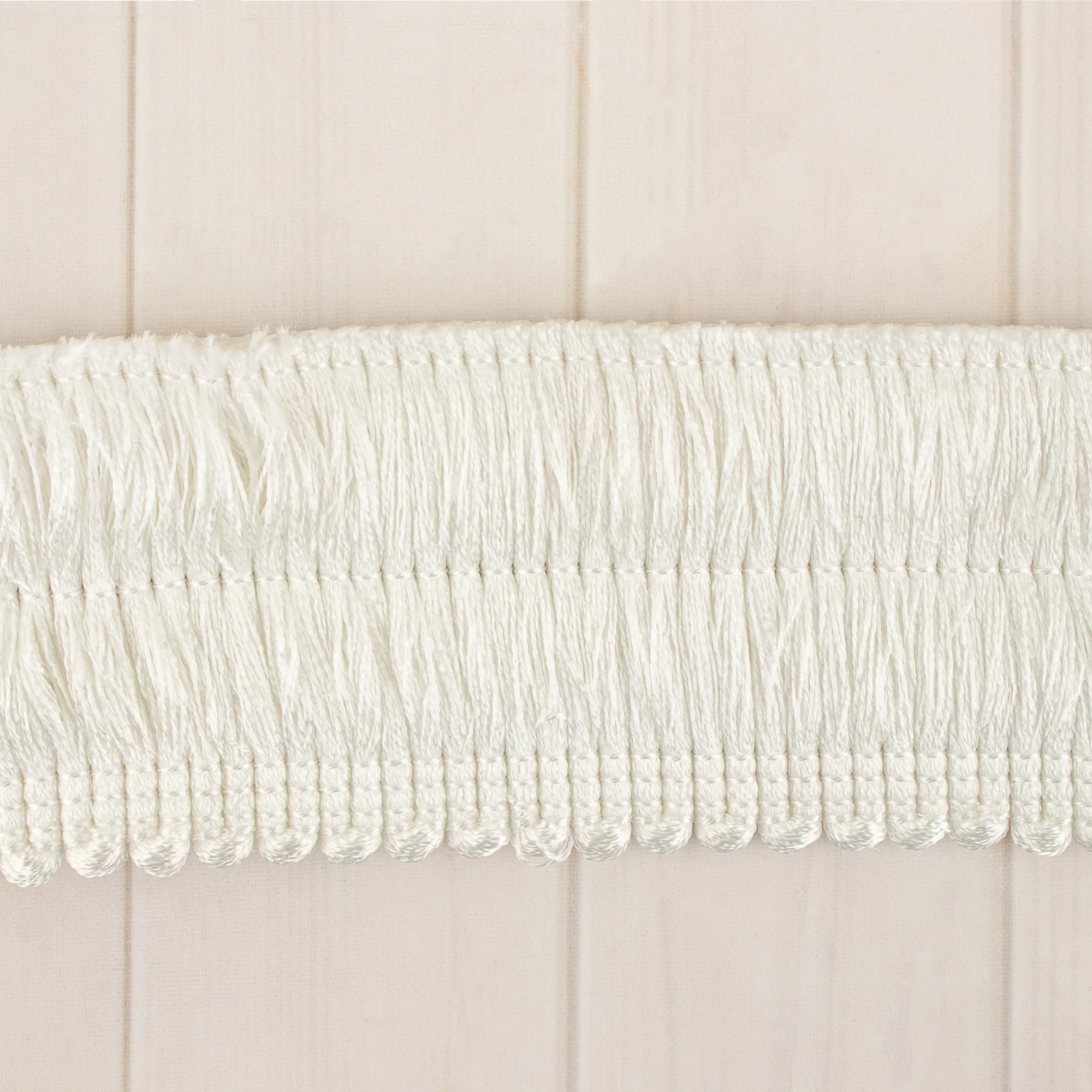 Brushed fringe 2 po (5 cm) White