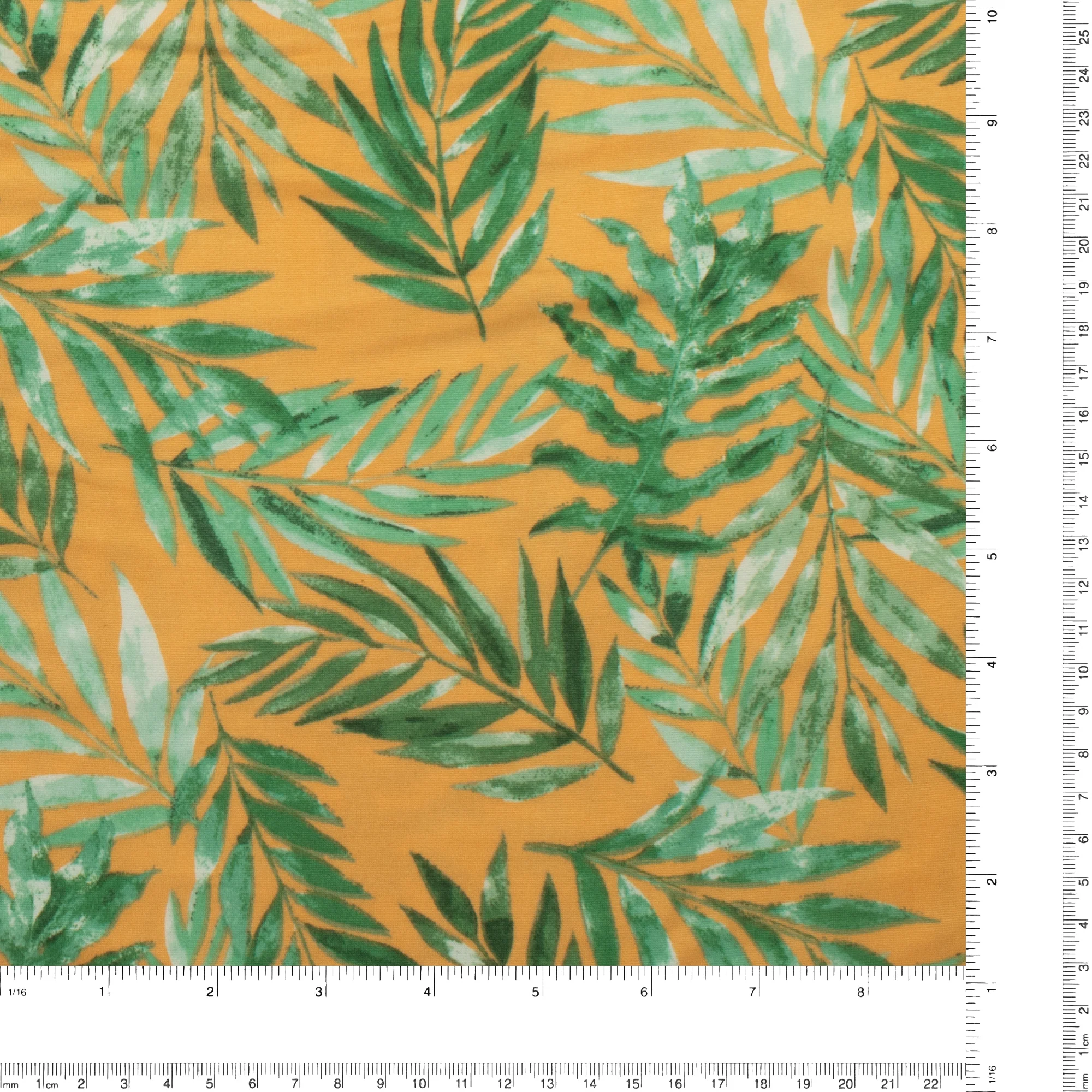 Brushed Knit Print - DAHLIA - 010 - Green - Image 3