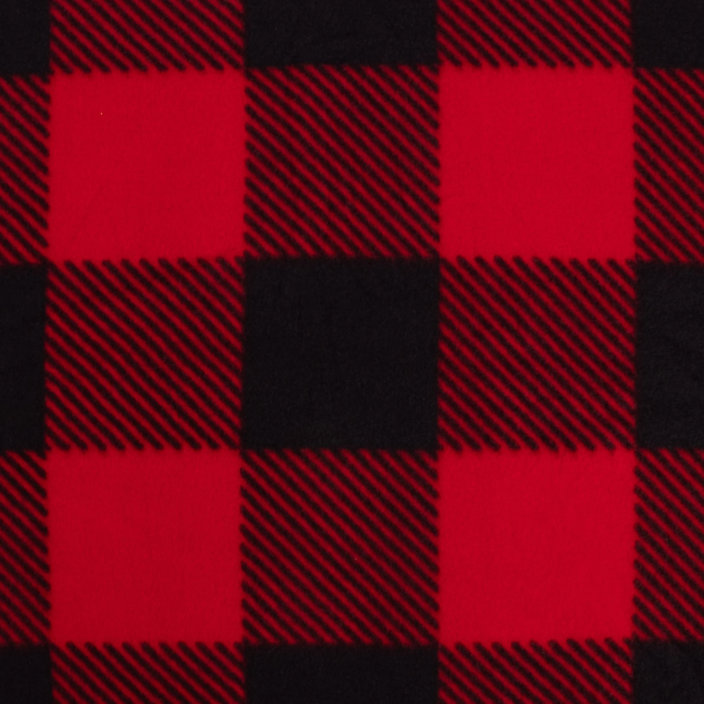 BUFFALO CHECK Anti Pill Fleece - Red