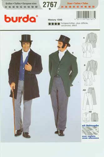 BURDA - 2767 Costume Mens-Historical