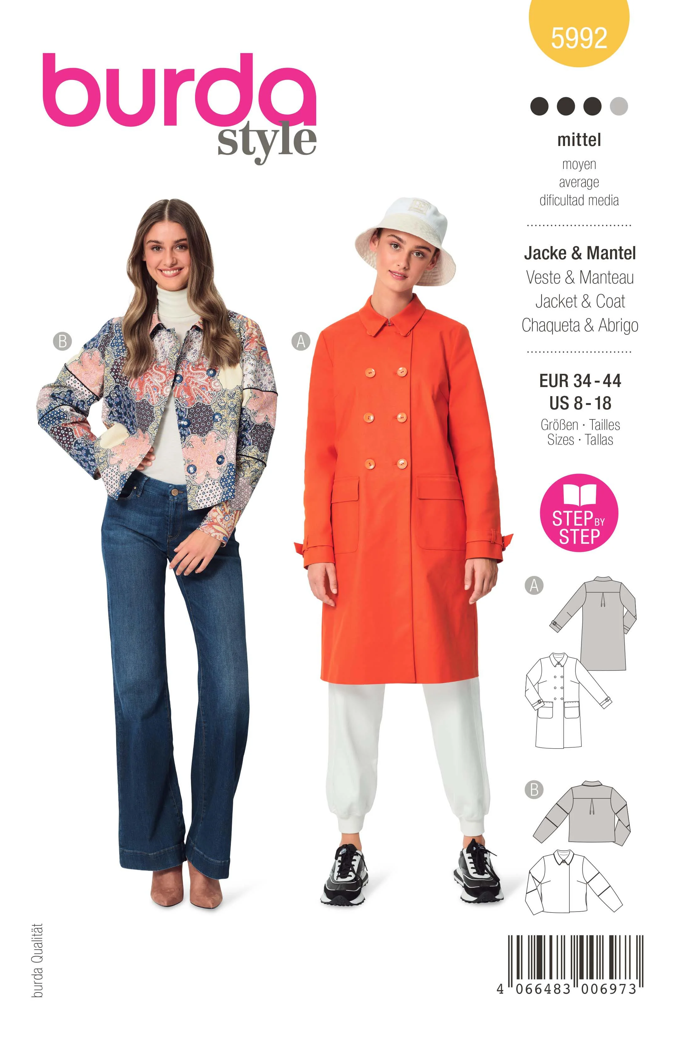 Burda - 5992 Coat
