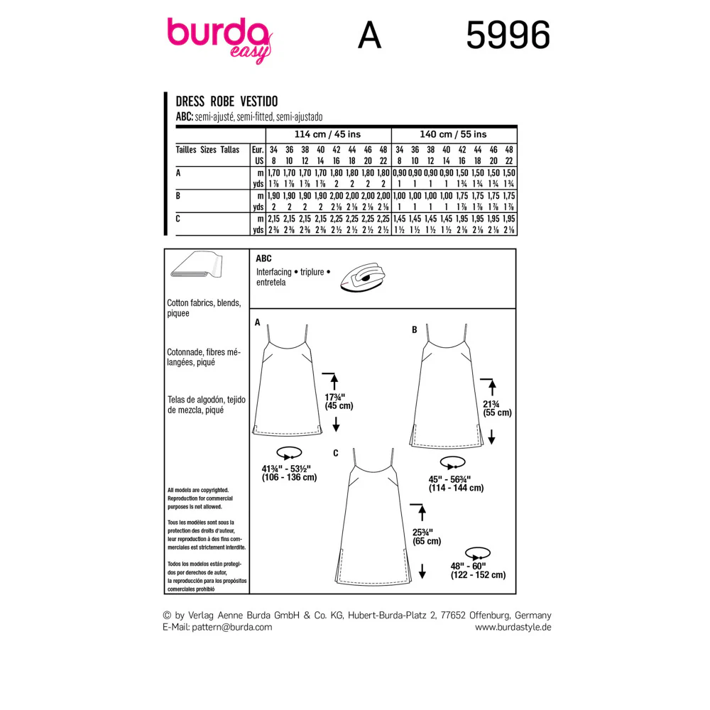 BURDA - 5996 Dress - Image 2