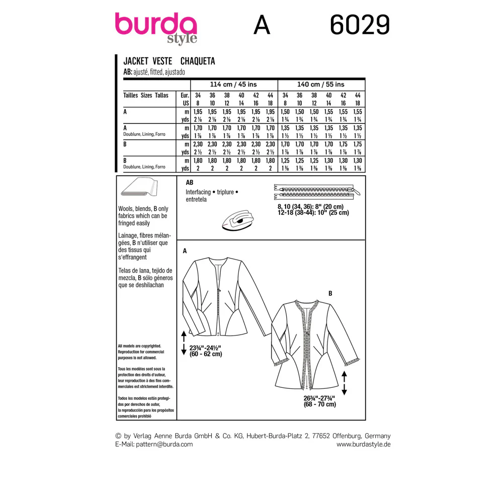 BURDA - 6029 Jacket - Image 2