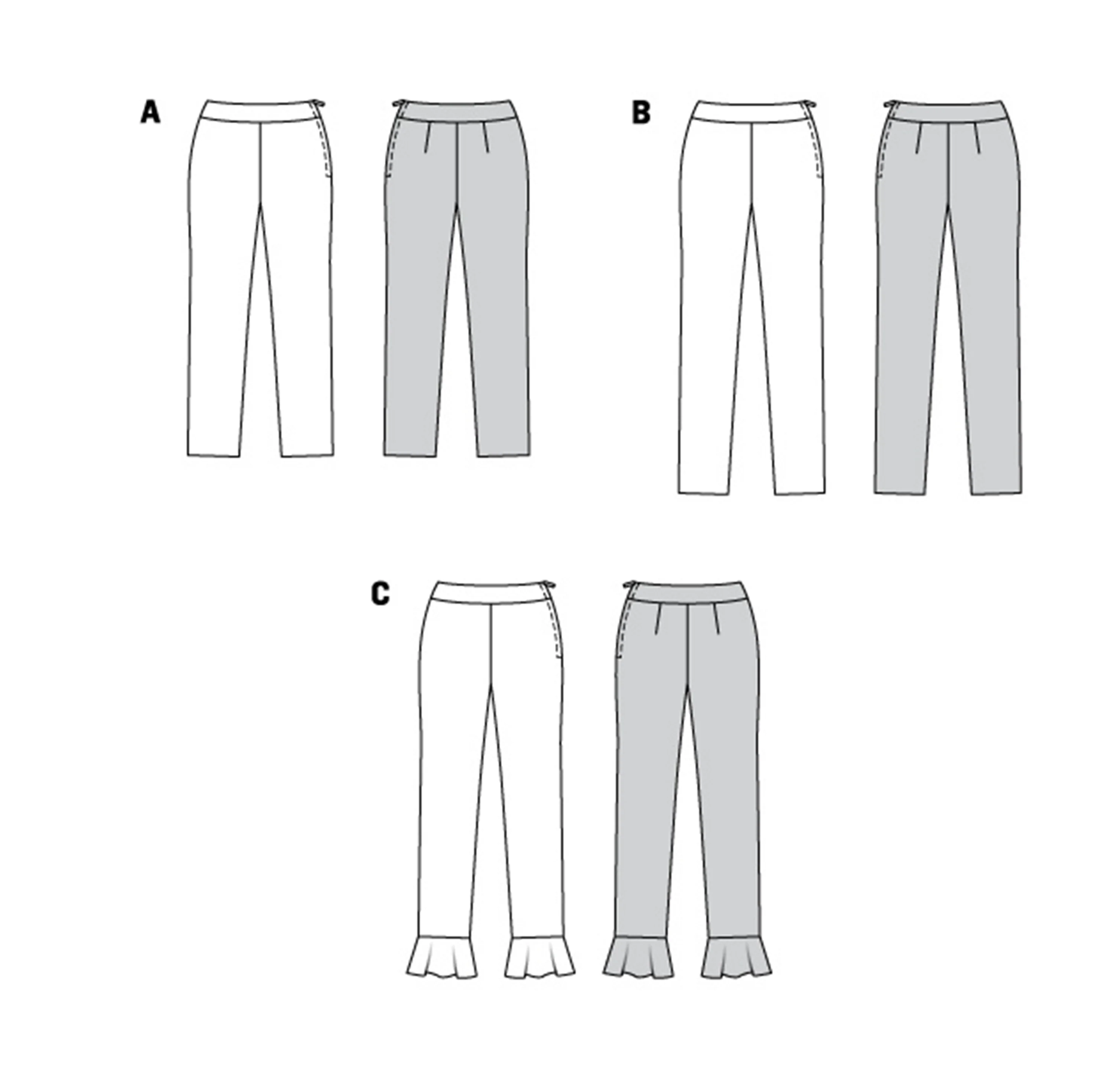 BURDA - 6072 Trousers/Pants in a Narrow Cut with a Side Zipper - Image 2