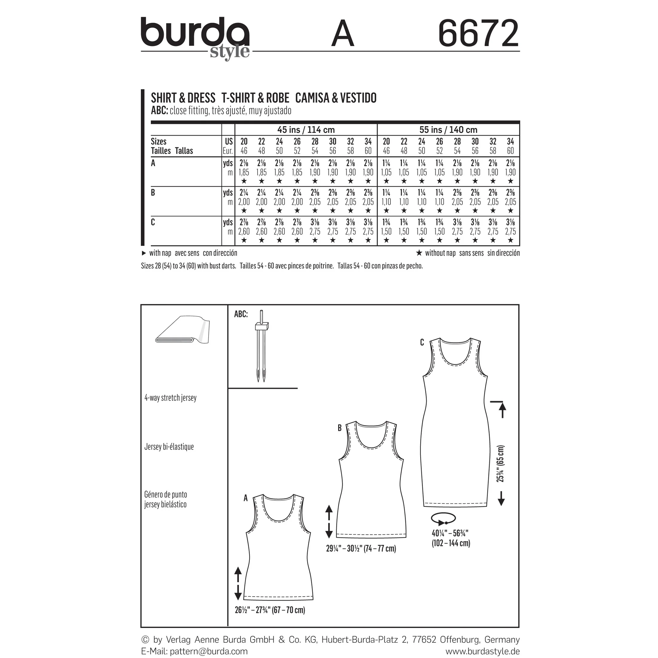 BURDA - 6672 Ladies Shirt & Dress - Image 2
