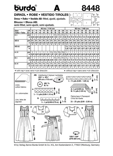 BURDA - 8448 Costume Ladies Folklore - Image 3