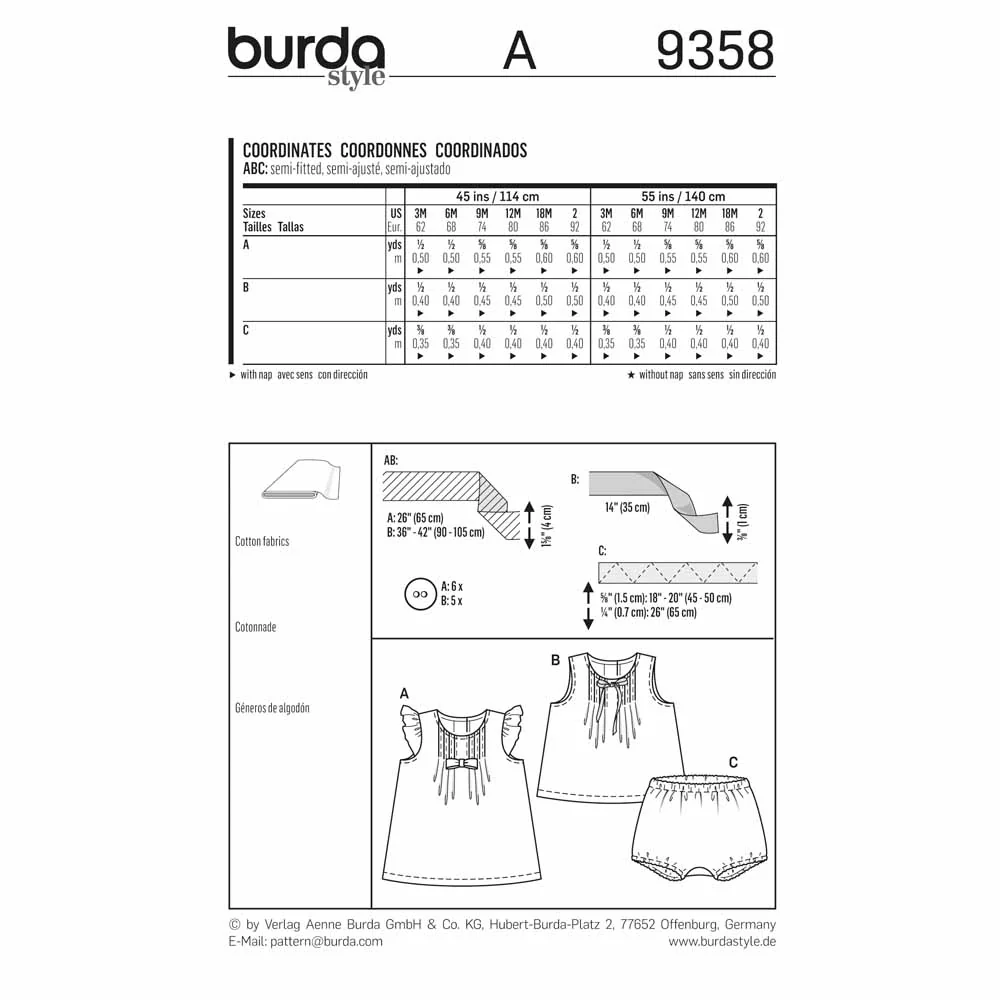 BURDA - 9358 Child Dress - Image 2