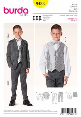 BURDA - 9433 Child Suit