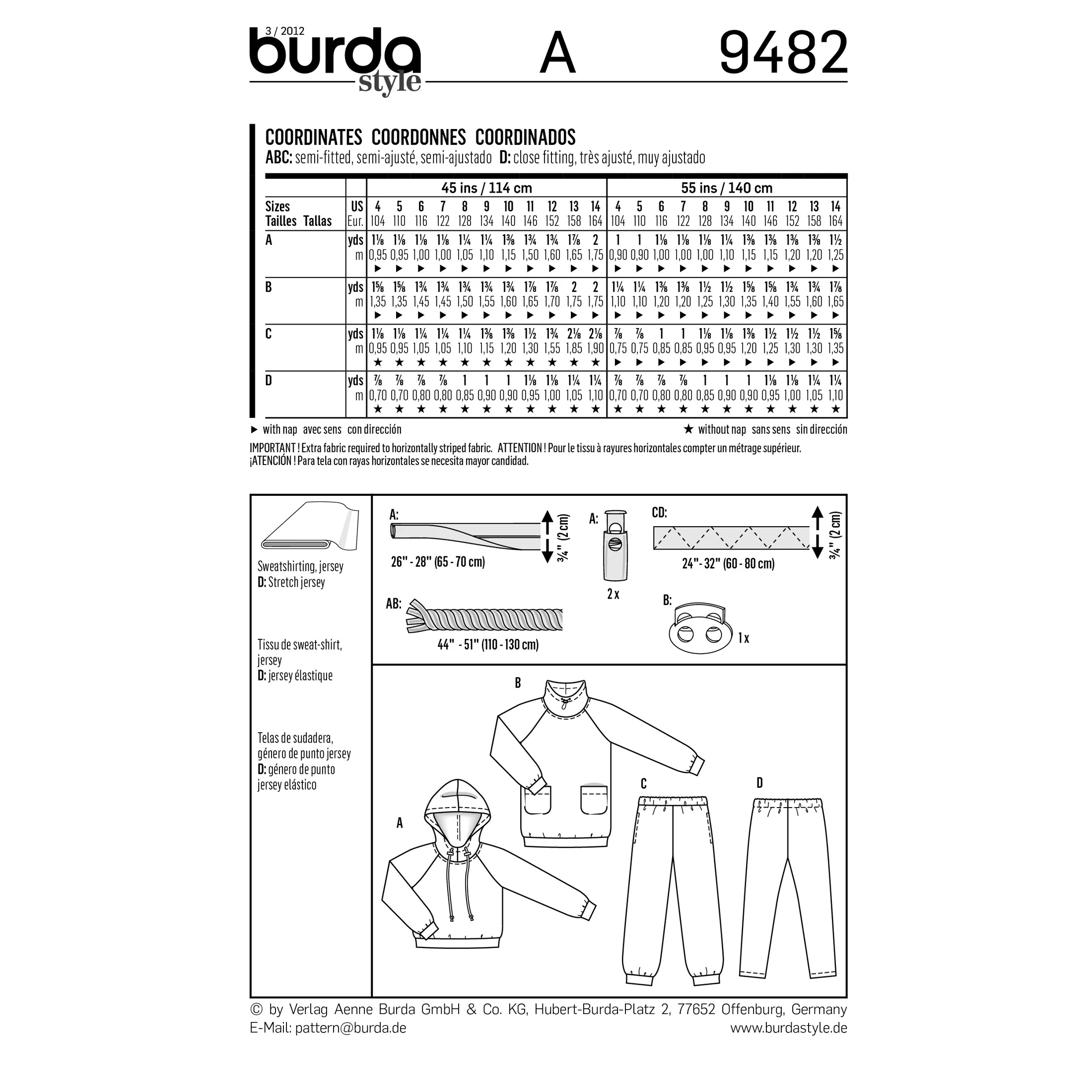 BURDA - 9482 Child Coordinates - Image 2