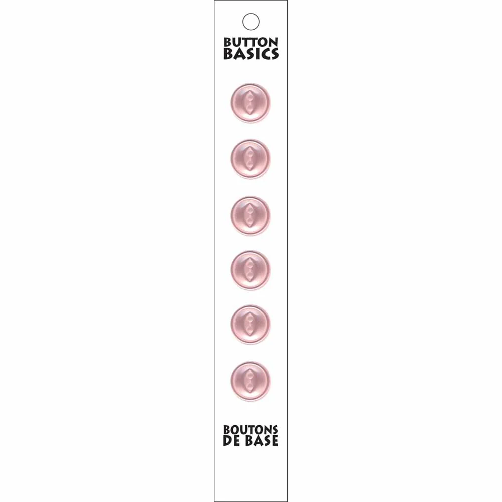 BUTTON BASICS 2 Hole Buttons - 11mm (⅜") - 6 pcs