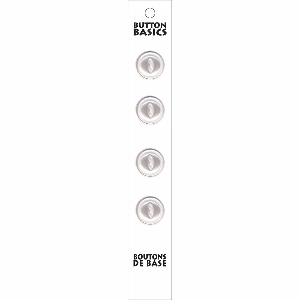 BUTTON BASICS 2 Hole Buttons - 14mm (½") - 4 pcs