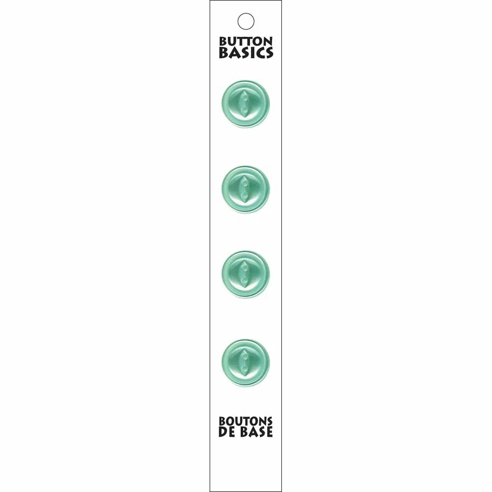 BUTTON BASICS 2 Hole Buttons - 14mm (½") - 4 pcs