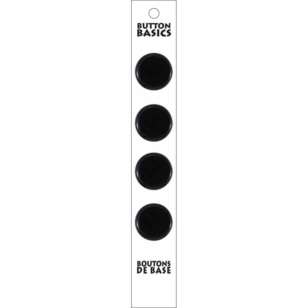 BUTTON BASICS Shank Buttons - 14mm (½") - 4 pcs