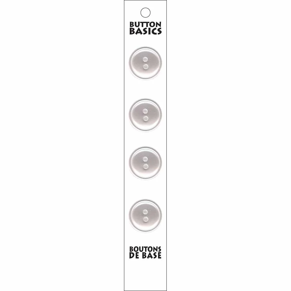 BUTTON BASICS 2 Hole Buttons - 18mm (¾") - 4 pcs