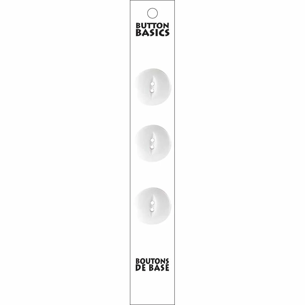 BUTTON BASICS 2 Hole Buttons - 19mm (¾") - 3 pcs