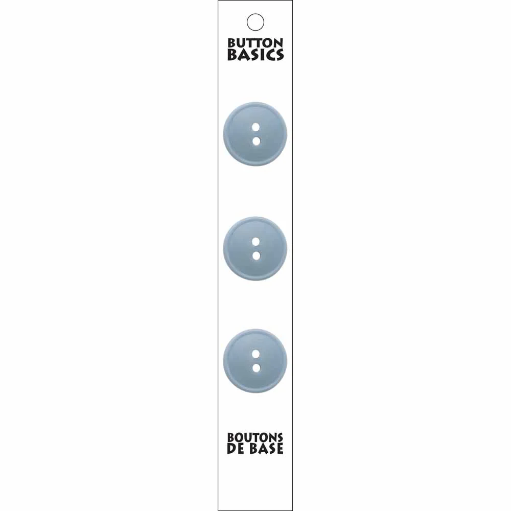 BUTTON BASICS 2 Hole Buttons - 19mm (¾") - 3 pcs