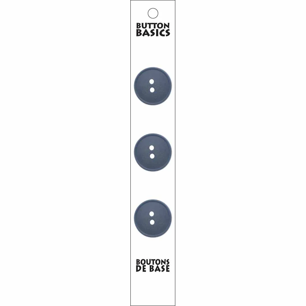BUTTON BASICS 2 Hole Buttons - 19mm (¾") - 3 pcs