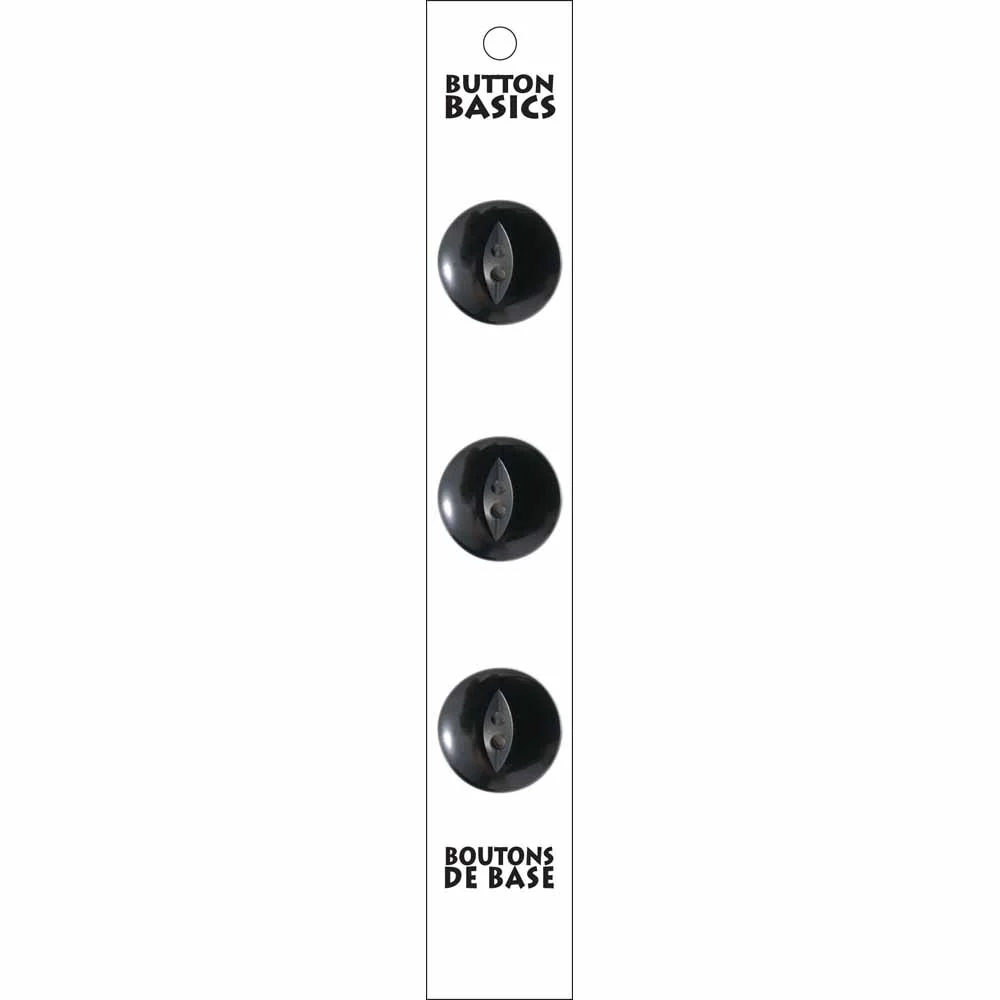 BUTTON BASICS 2 Hole Buttons - 19mm (¾") - 3 pcs