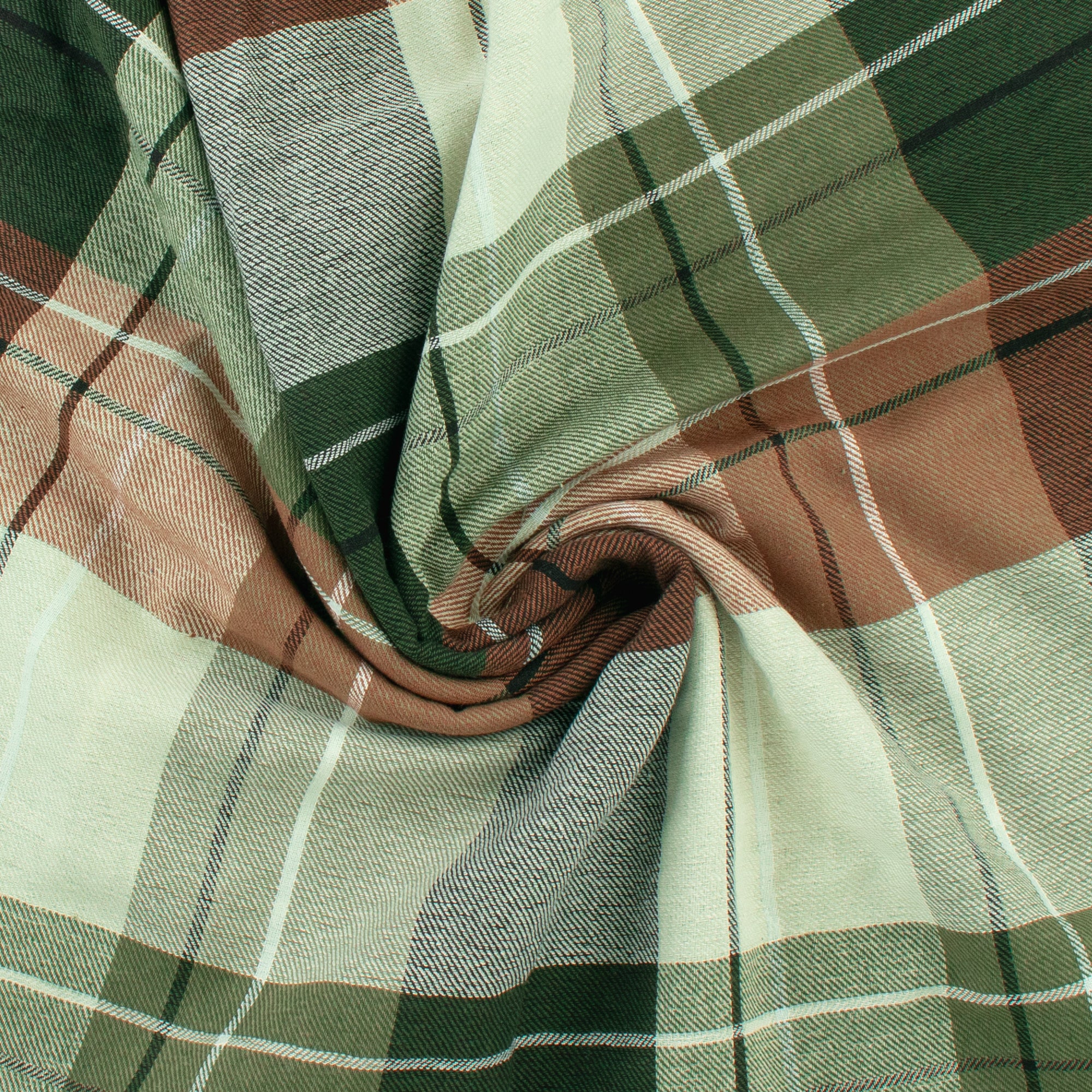 Cambridge Plaid - 014 - Green & Brown - Image 2