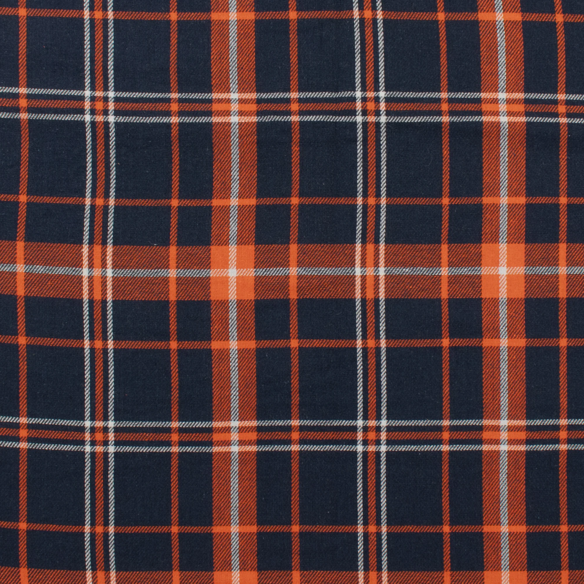 Cambridge Plaid - 018 - Navy & Orange