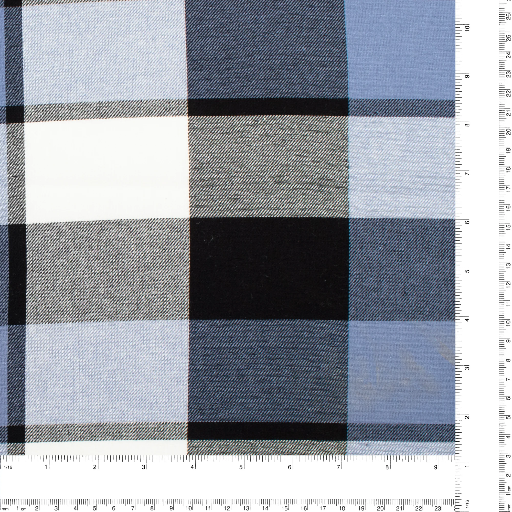 Cambridge Plaid - 043 - Grey & Blue - Image 3