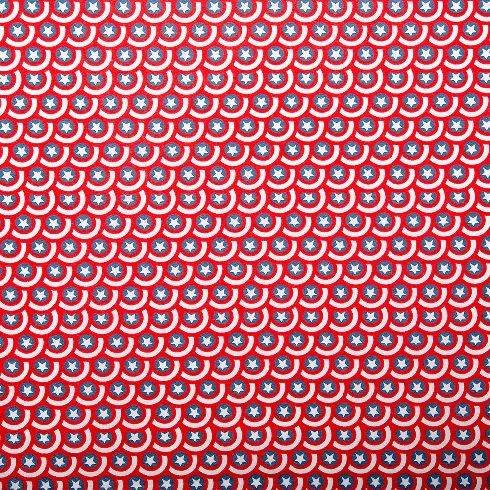 Camelot - PRIVILÈGE - Licensed Cotton Print - Captain America - Shield - Red