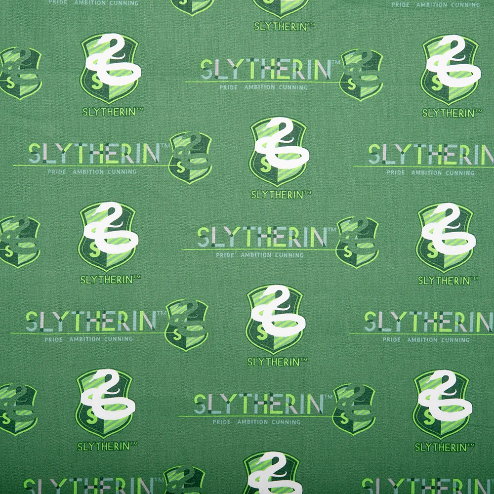 Camelot - PRIVILÈGE - Licensed Cotton Print - Harry Potter - Slytherin - Green