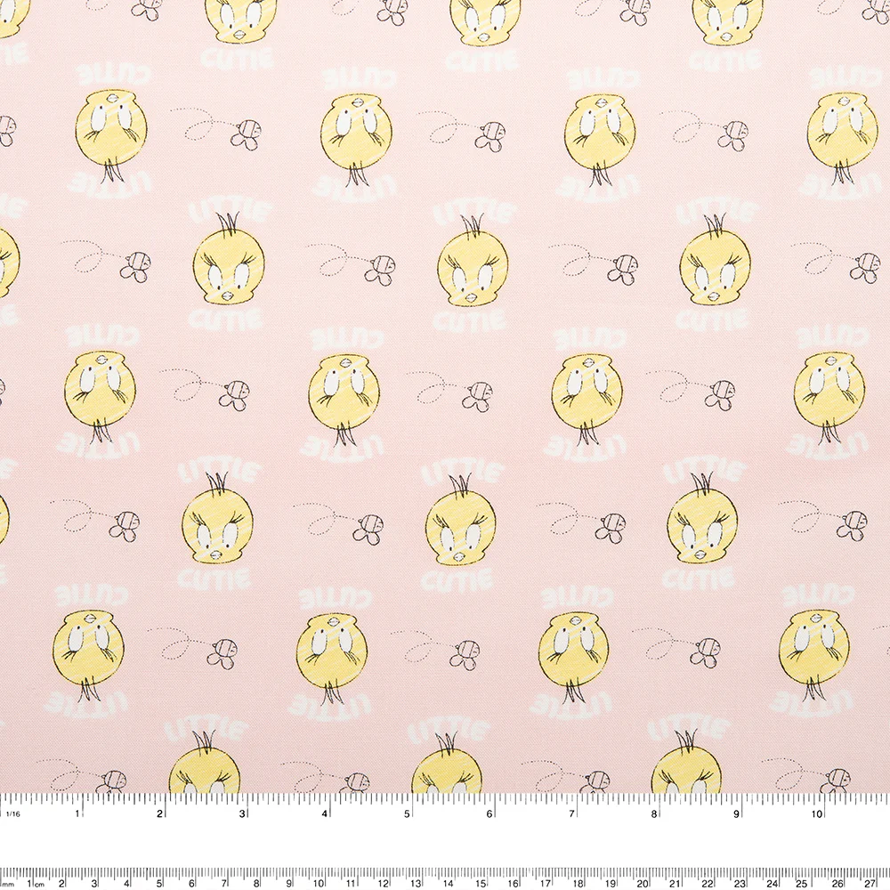 Camelot - PRIVILÈGE - Licensed Cotton Print - Looney Tunes - Tweety Bird - Pink - Image 2